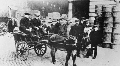 Vue du marché de Covent Garden, 1900 - English School